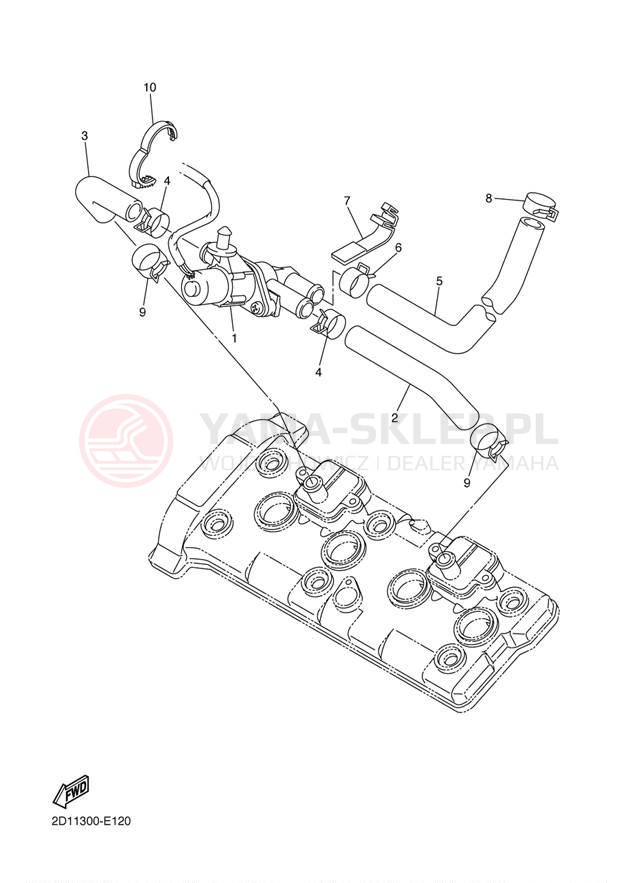 Schemat "System odbioru powietrza" do Yamaha FZ1 FZS10D/FZS10DC