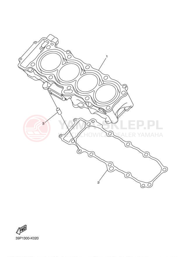Schemat "cylinder" do Yamaha FZ8 FZ8NDC/FZ8ND