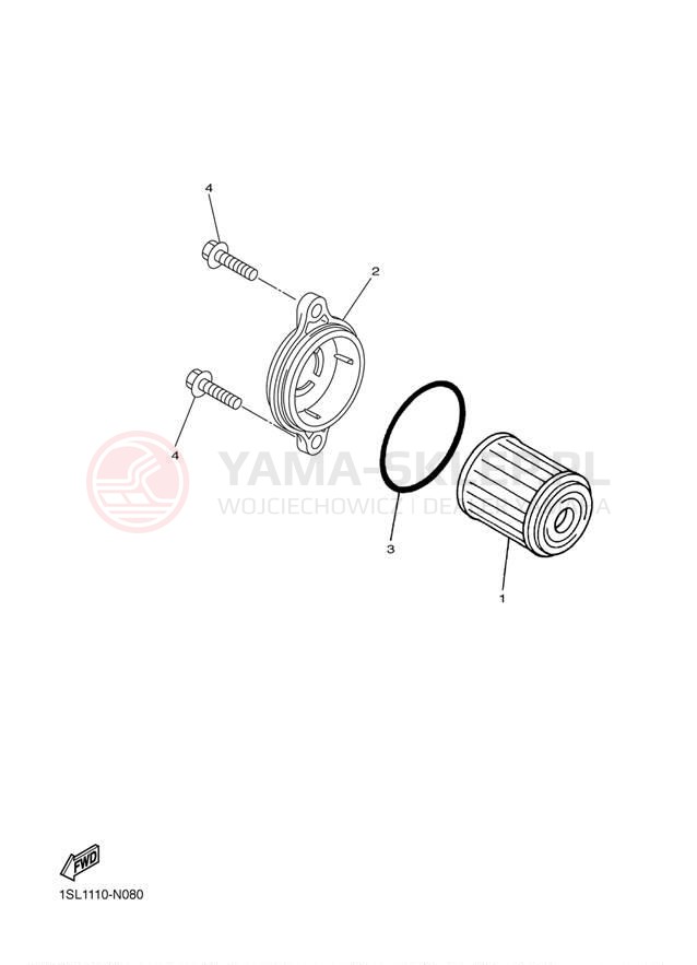 Schemat "Filtr oleju" do Yamaha YZ250FE YZ250FEL/YZ250FEW