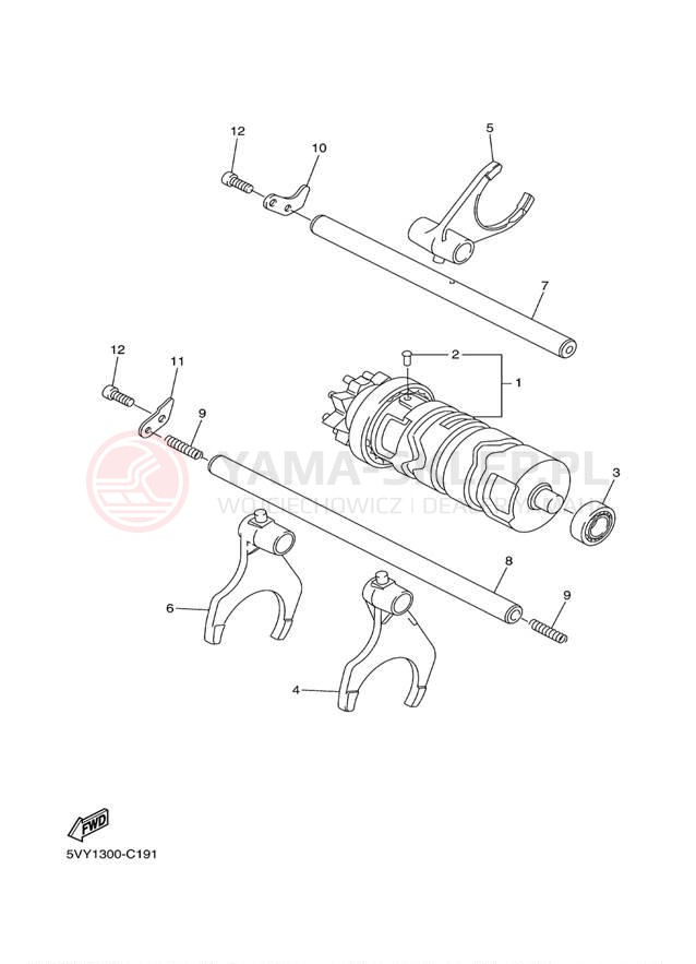 Schemat "Wodziki, automat" do Yamaha FZ8 FZ8NDC/FZ8ND