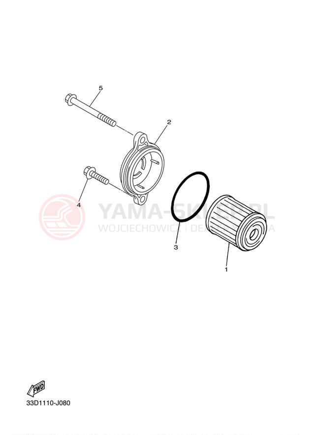 Schemat "Filtr oleju" do Yamaha YZ450F YZ450FAB/YZ450FAL