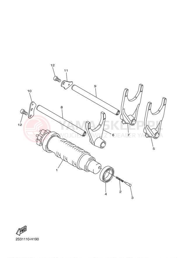 Schemat "Wodziki, automat" do Yamaha VMAX VMX17D/VMX17DC