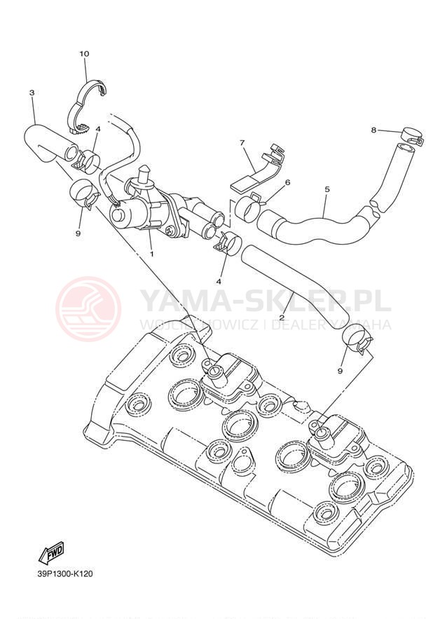 Schemat "System odbioru powietrza" do Yamaha FZ8 FZ8NDC/FZ8ND
