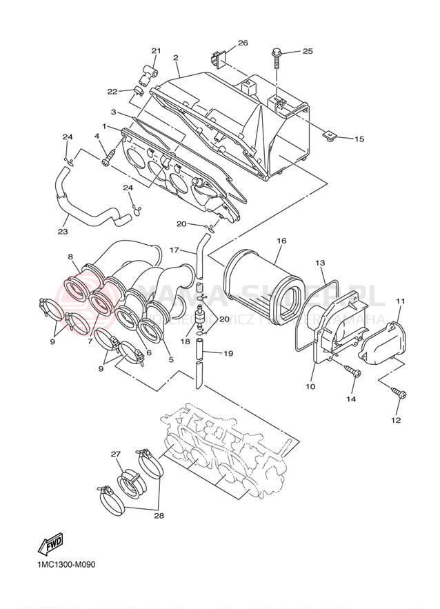 Schemat "Wtrysk paliwa" do Yamaha FJR1300A FJR13ADG/FJR13ADCG