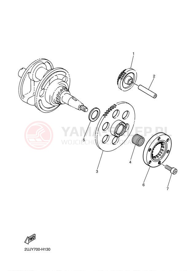 Schemat "rozrusznik" do Yamaha V STAR 250 XV250ZB/XV250ZCB