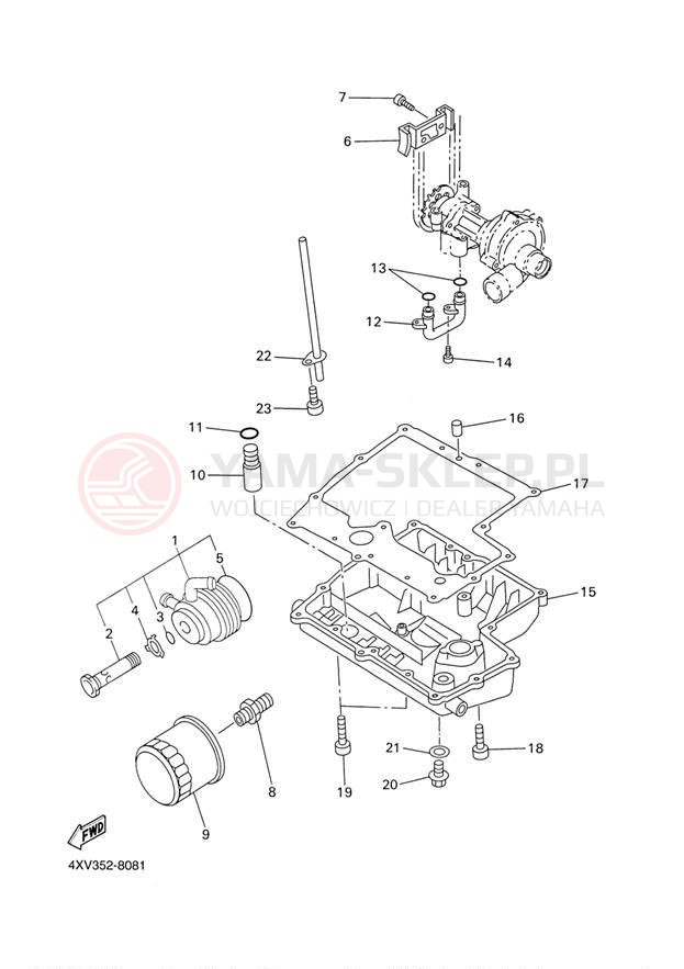 Schemat "Filtr oleju" do Yamaha FZ1 FZS1000RC/FZS1000R