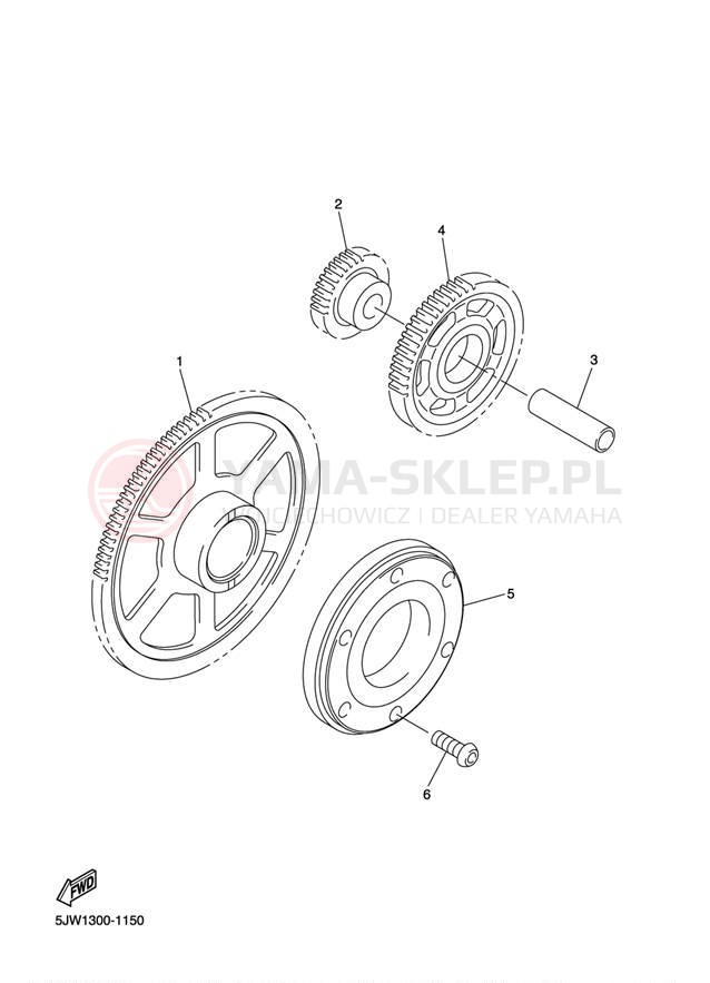 Schemat "rozrusznik" do Yamaha FJR1300A FJR13ABCL/FJR13ABL