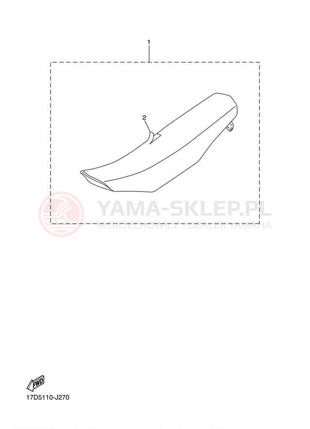 Schemat "siedzenie" do Yamaha YZ250F YZ250FAB/YZ250FAL