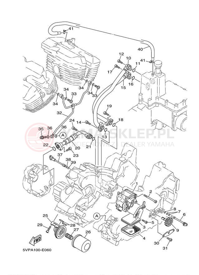 Schemat "Pompa olejowa" do Yamaha ROAD STAR S XV17ASZCB/XV17ASZB