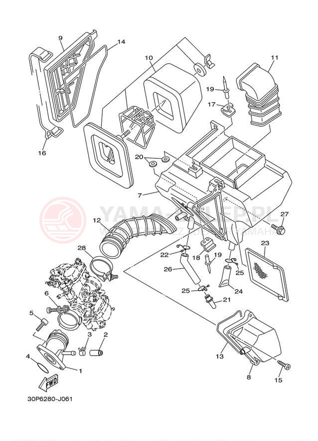 Schemat "Wtrysk paliwa" do Yamaha TTR125LE TTR125LEB