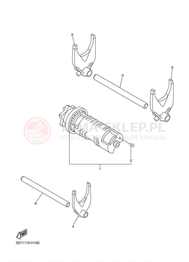 Schemat "Wodziki, automat" do Yamaha V STAR 950 XVS95ER/XVS95ECR