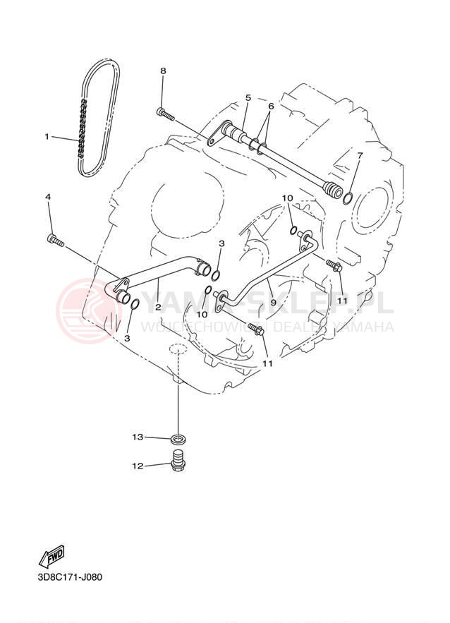 Schemat "Pompa olejowa" do Yamaha V STAR 1300 XVS13AAB/XVS13AACB