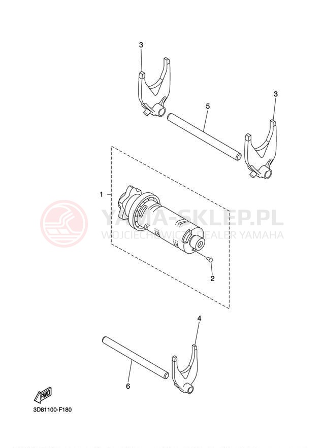 Schemat "Wodziki, automat" do Yamaha STRYKER XVS13CACB/XVS13CAB