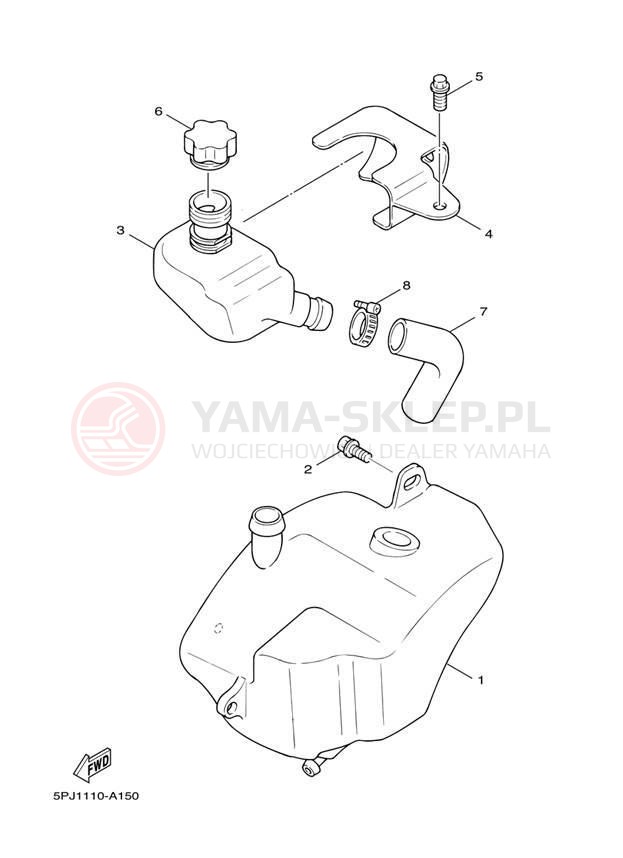 Schemat "Miska olejowa" do Yamaha ZUMA YW50T