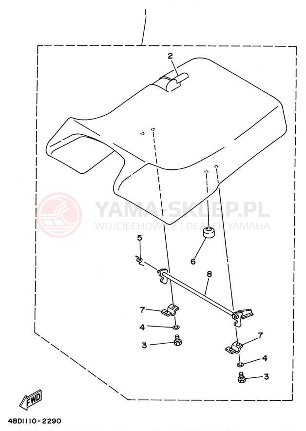 Schemat "siedzenie" do Yamaha YFB250H_MN/YFB250UH_M