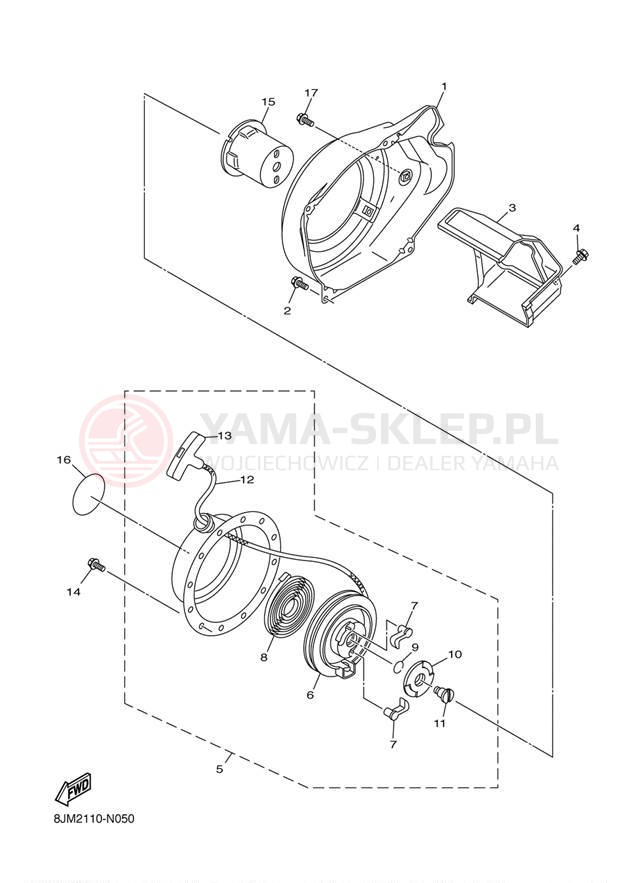 Schemat "Filtr powietrza" do Yamaha SRX120 SRX120EL