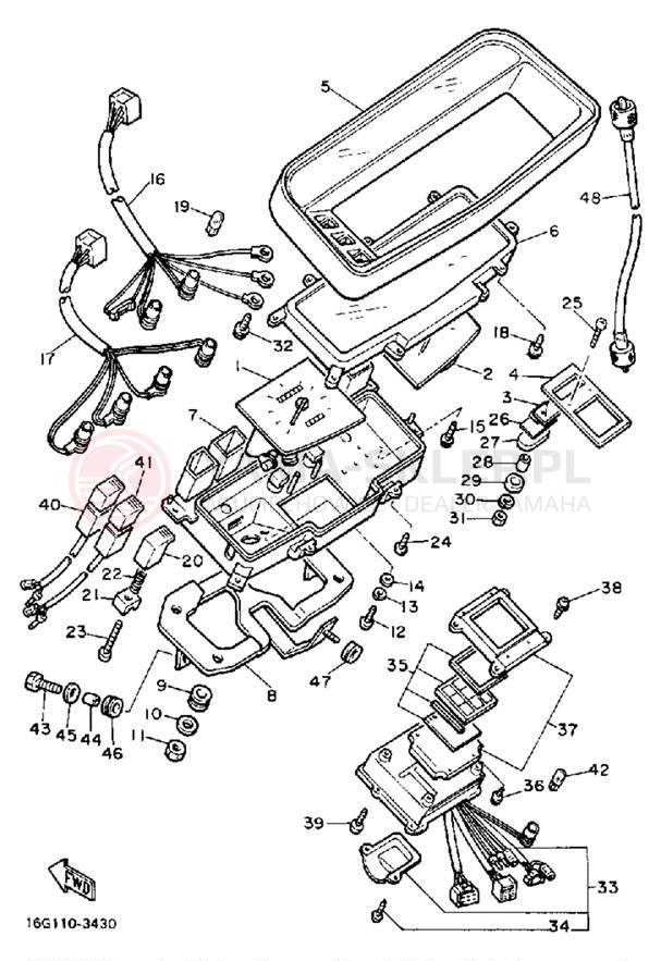 Schemat "licznik" do Yamaha XJ650LJ