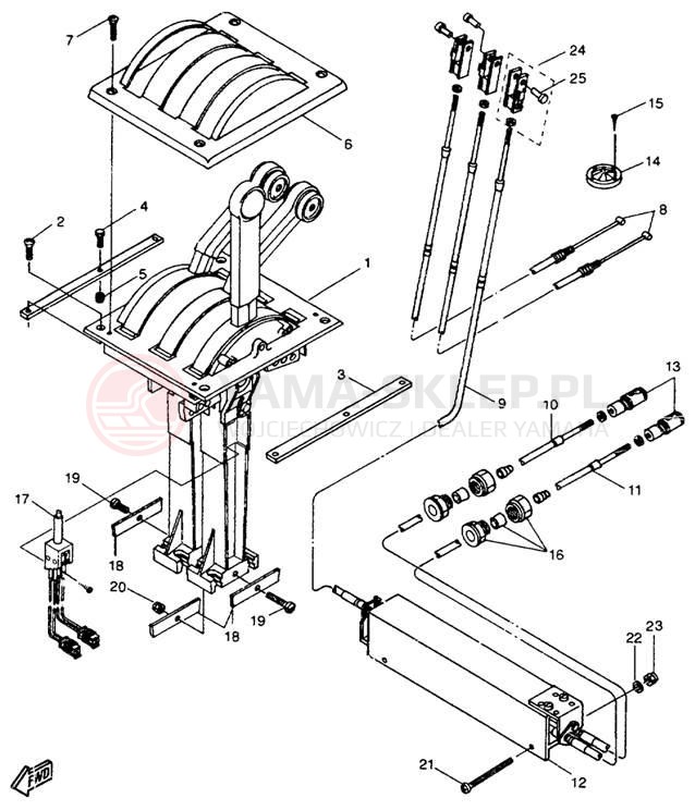 Schemat "Sterowanie napędem" do Yamaha EXCITER EXT1100U