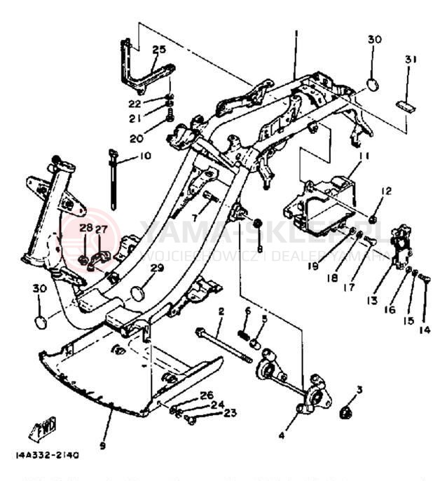 Schemat "rama" do Yamaha CV80K
