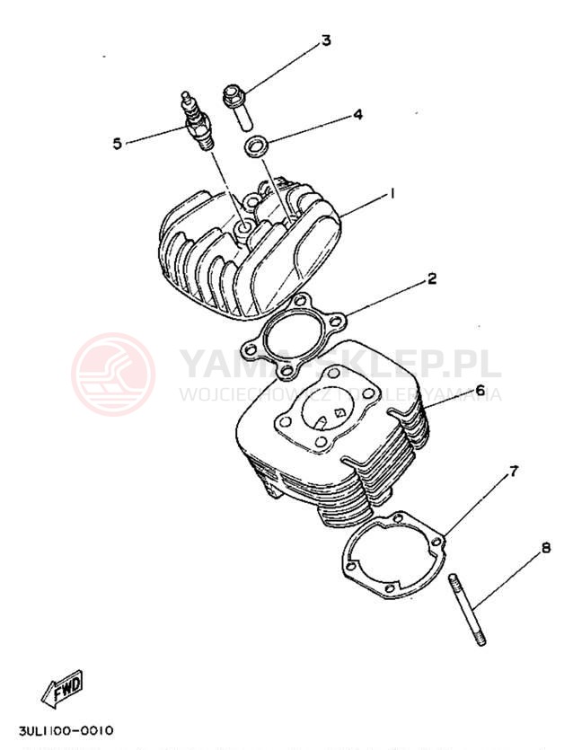 Schemat "głowica" do Yamaha RT100G