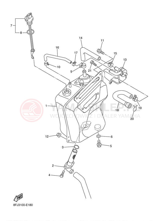 Schemat "Miska olejowa" do Yamaha RS VENTURE RST90BS