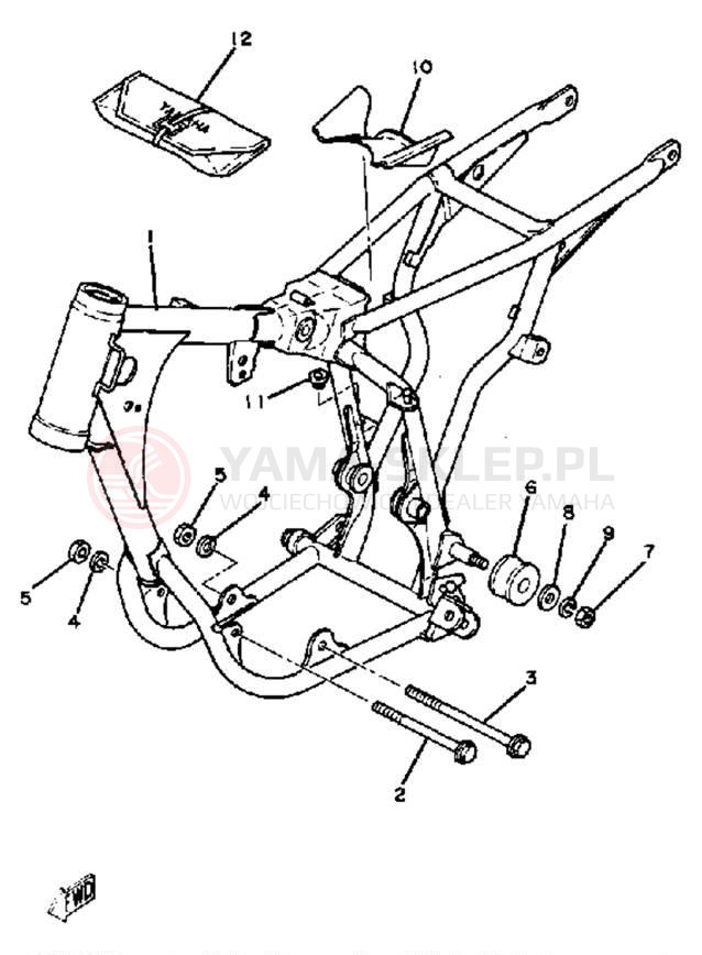 Schemat "Rama " do Yamaha YZ60K