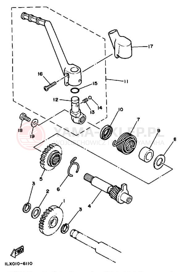 Schemat "rozrusznik" do Yamaha YZ125S