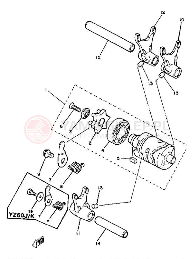 Schemat "Wodziki, automat" do Yamaha YZ60H
