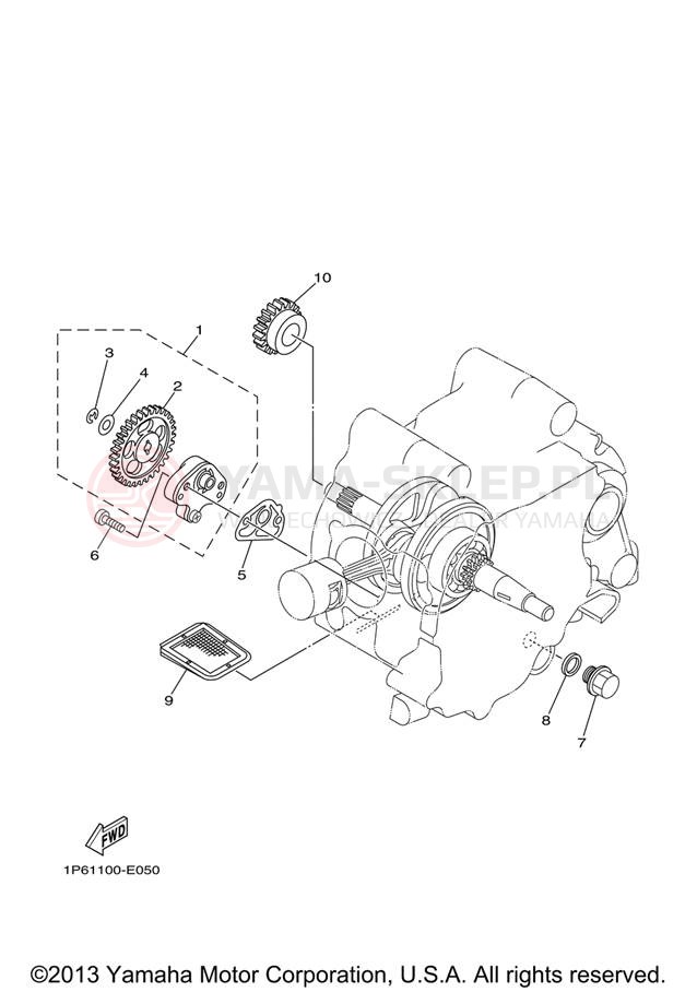 Schemat "Pompa olejowa" do Yamaha TT-R50E ELECTRIC TTR50EV