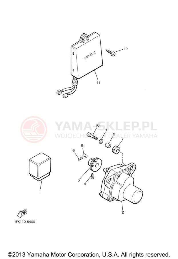 Schemat "Układ zapłonowy" do Yamaha V-MAX VMX12VC/VMX12V