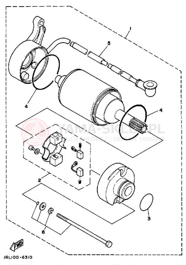Schemat "rozrusznik" do Yamaha BIG WHEEL ELEC START BW200EU