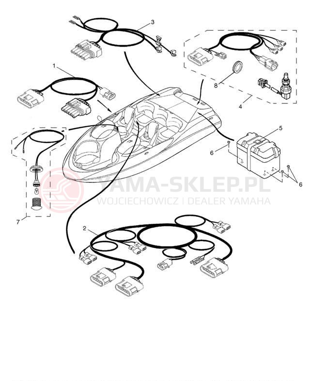 Schemat "układ elektryczny" do Yamaha LS2000 LST1200Y