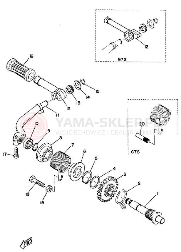 Schemat "rozrusznik" do Yamaha G6S