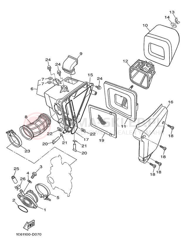 Schemat "Wtrysk paliwa" do Yamaha TT-R230 TTR230TC/TTR230T