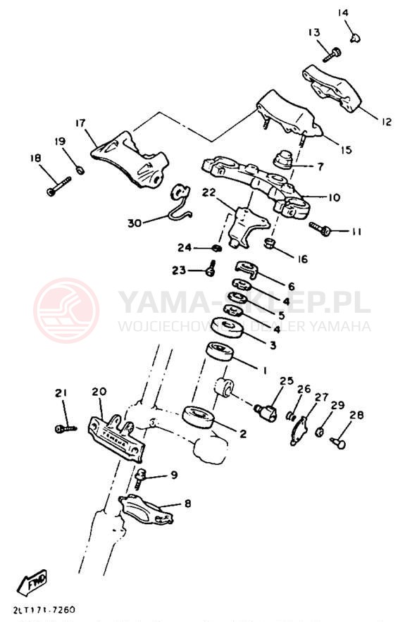 Schemat "Półki zawieszenia" do Yamaha V-MAX 1200 VMX12B/VMX12BC