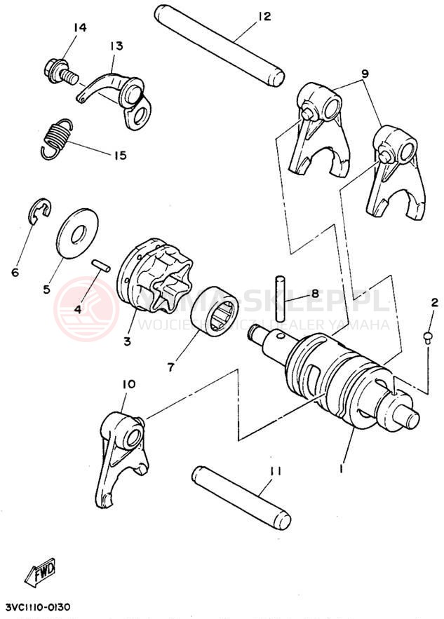 Schemat "Wodziki, automat" do Yamaha RT180A