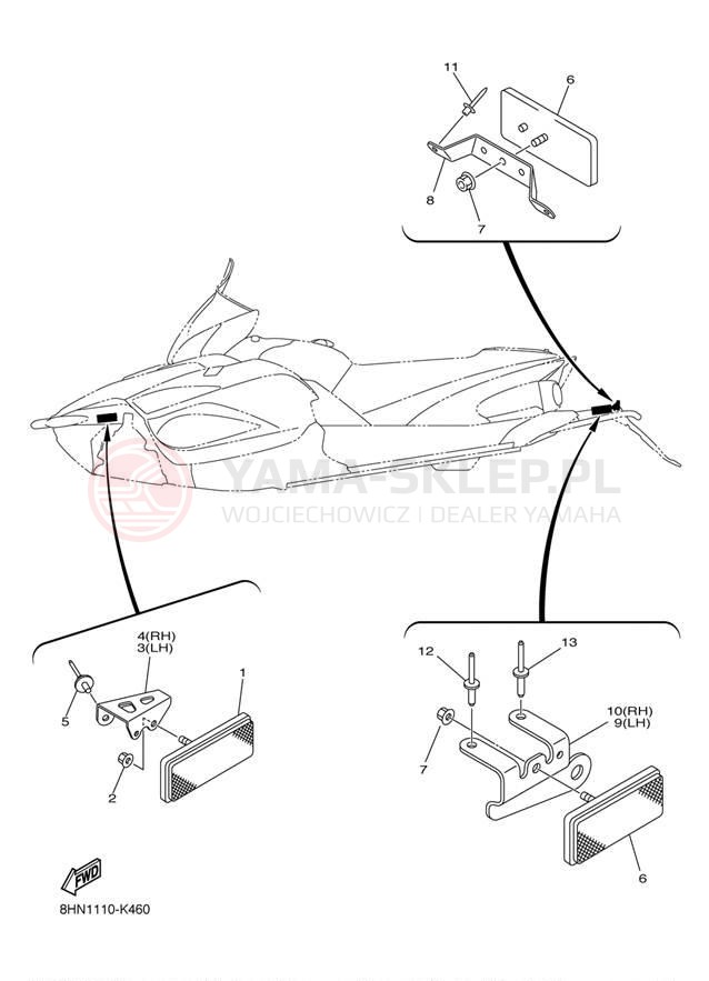 Schemat "układ elektryczny" do Yamaha APEX XTX RX10PXTER/RX10PXTEL