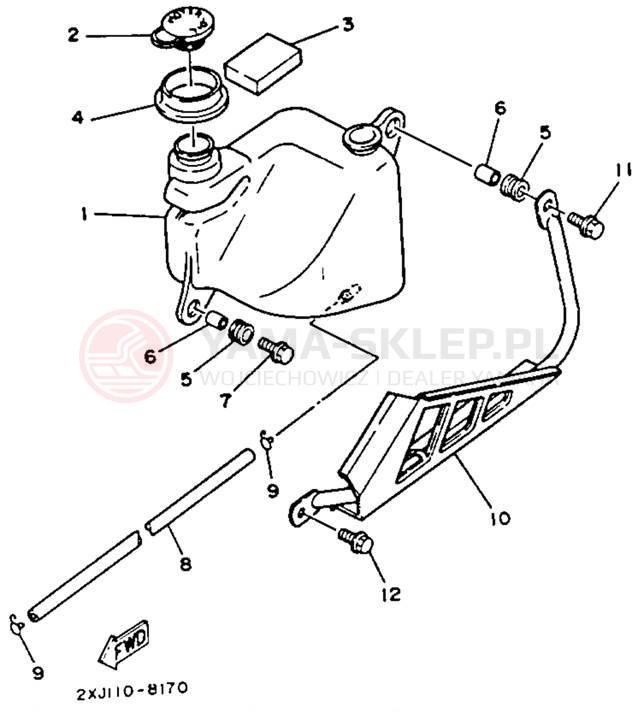 Schemat "Miska olejowa" do Yamaha BLASTER YFS200D_MN