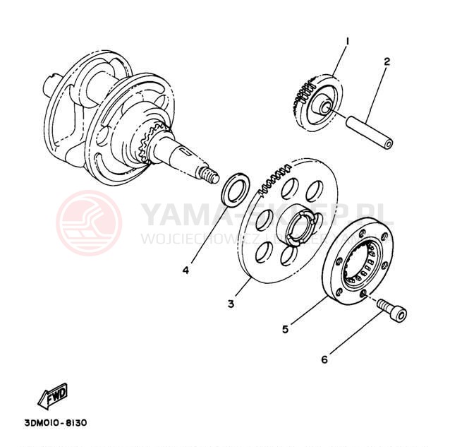 Schemat "rozrusznik" do Yamaha VIRAGO 250 XV250JC/XV250J
