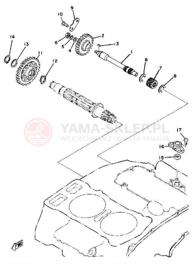 Schemat "Tryby licznika" do Yamaha XS500C
