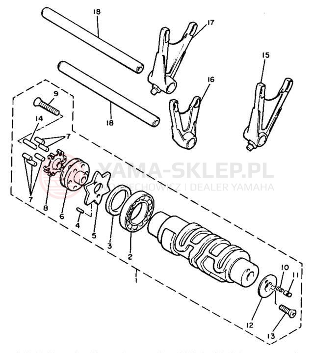 Schemat "Wodziki, automat" do Yamaha XVZ12TK