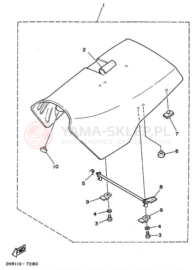 Schemat "siedzenie" do Yamaha KODIAK 4WD YFM400FWE_