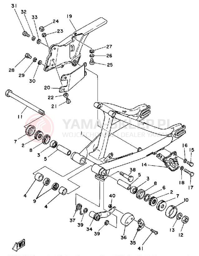 Schemat "wahacz" do Yamaha IT250G