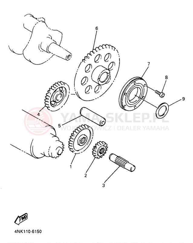 Schemat "rozrusznik" do Yamaha XVZ13LTJ/XVZ13LTJC
