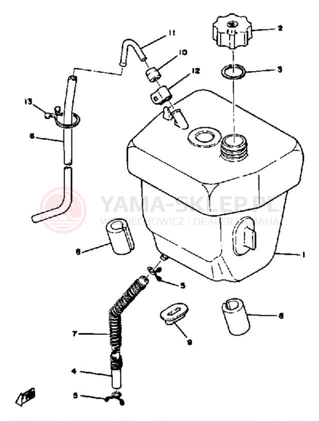 Schemat "Miska olejowa" do Yamaha LB802AE