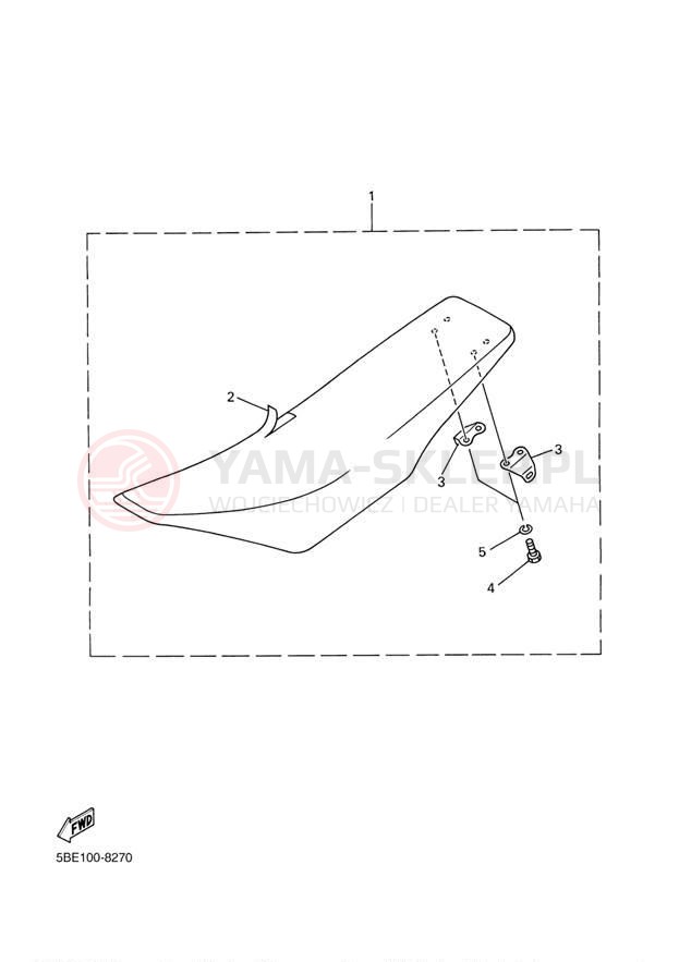 Schemat "siedzenie" do Yamaha WR426F WR426FP
