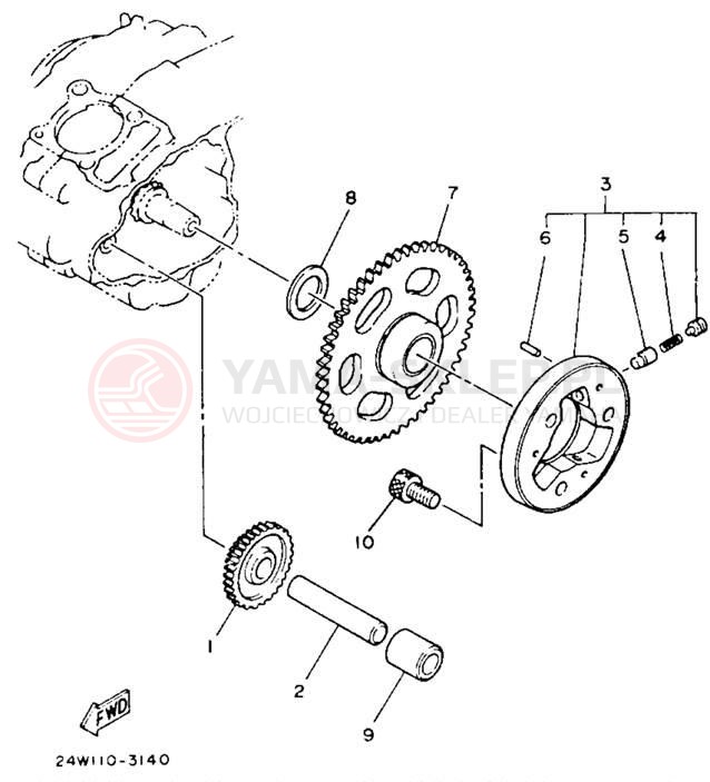 Schemat "rozrusznik" do Yamaha YTM225DXL
