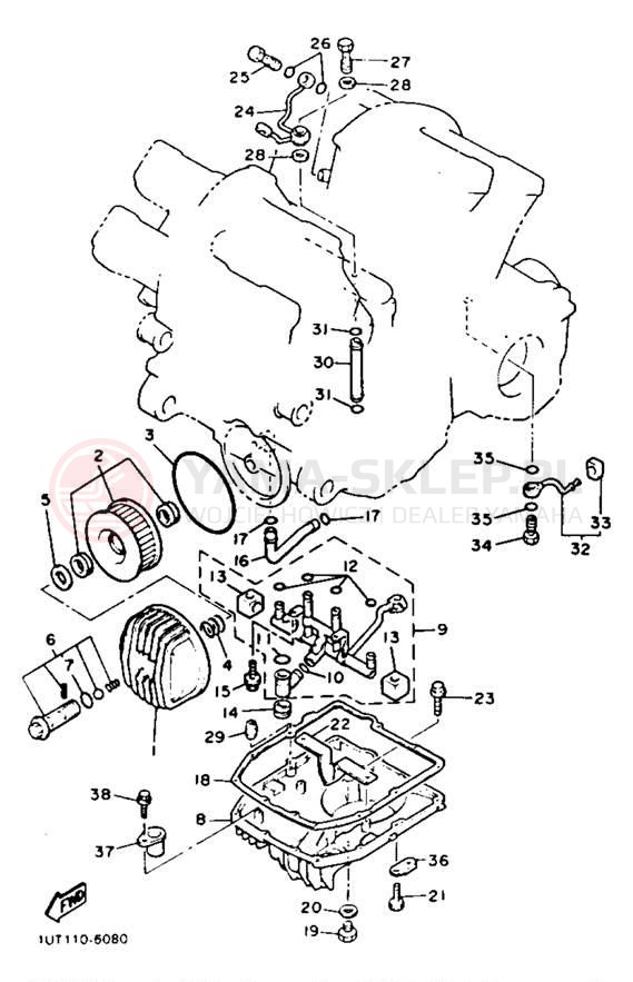 Schemat "Filtr oleju" do Yamaha V-MAX 1200 VMX12B/VMX12BC