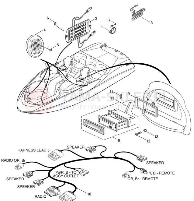 Schemat "Nagłośnienie" do Yamaha LX210 LST1200AD