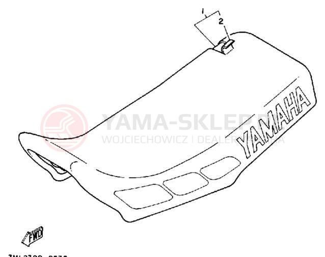 Schemat "siedzenie" do Yamaha YZ80A